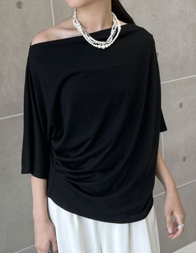 【リエディ/Re:EDIT】の2WAYカットドレープトップス 人気、トレンドファッション・服の通販 founy(ファニー) ファッション Fashion レディースファッション Fashion for Women トップス・カットソー Cut & Sew Tops おすすめ Recommended / Our Picks とろみ Fluid, Flowy Fabric アシンメトリー Asymmetrical Style エレガント 上品 Elegant カットソー Cut and Sewn Top シンプル Simple, Minimal ストレッチ Stretch, Stretchy Fabric トレンド Trend, Trending Now ドレープ Drape, Draping Fabric ボトム Bottoms, Lower Wear ミックス Mix, Mixed Style ワンショル One Shoulder, Asymmetrical |ID:prp329100004650246