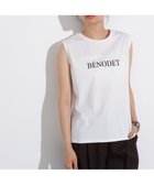 【エヌ ナチュラルビューティーベーシック/N.Natural Beauty basic】のフロッキープリントノースリーブTシャツ オフ1|ID: prp329100004650247 ipo3291000000033594230
