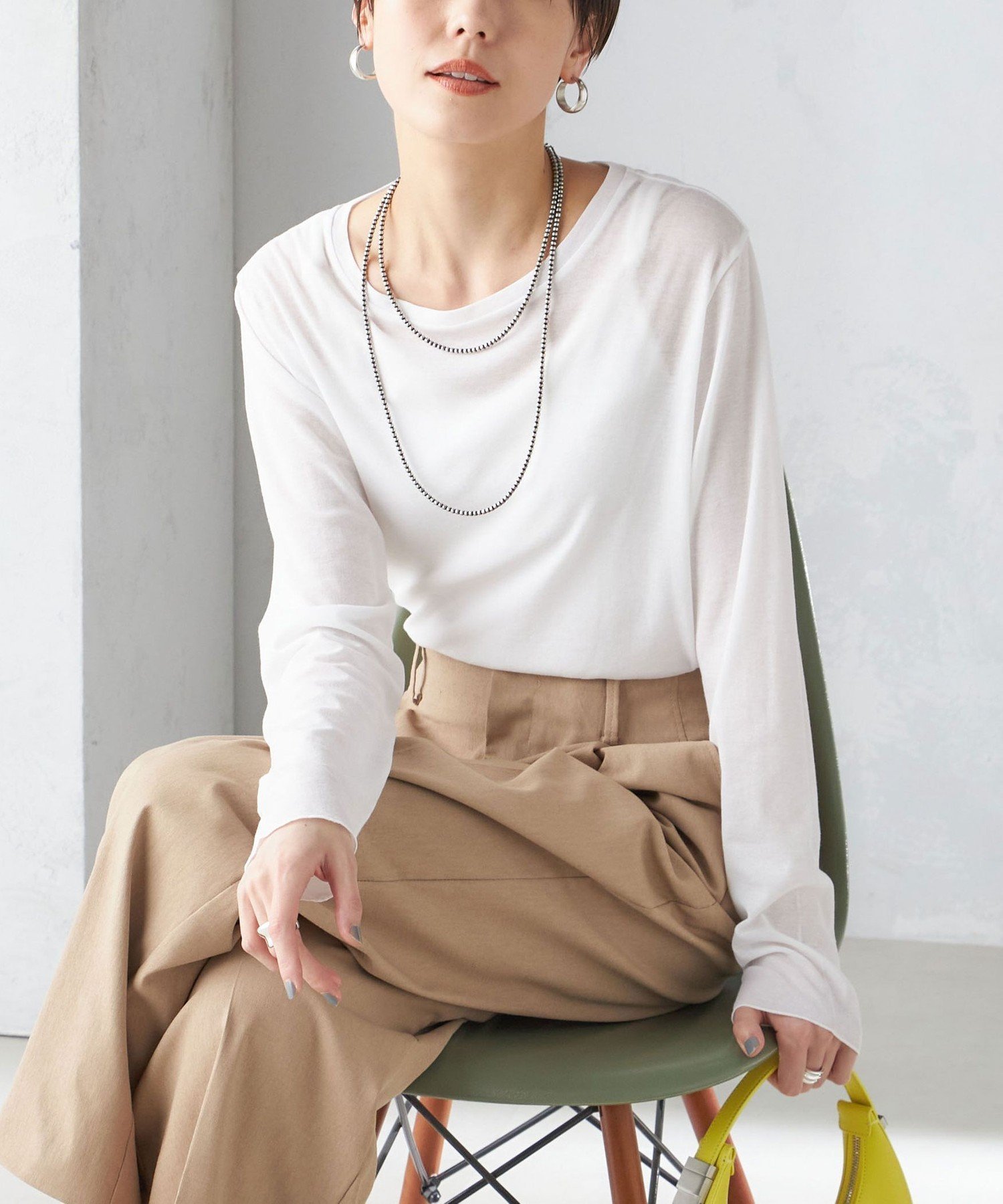【シップス フォー ウィメン/SHIPS】のシアー クルーネック カットソー 人気、トレンドファッション・服の通販 founy(ファニー) 　ファッション　Fashion　レディースファッション　Fashion for Women　トップス・カットソー　Cut & Sew Tops　カットソー・ベーシックTシャツ　Cut-and-Sewn Tops / Stretch Tees & Basics　2024年　2024　2024春夏・S/S　Spring/Summer 2024 SS24　インナー　Innerwear　カットソー　Cut and Sewn Top　キャミソール　Camisole, Spaghetti Strap Top　シアー　Sheer, See-Through　ジャケット　Jacket, Outerwear　エレガント 上品　Elegant　日本製　Made In Japan　 other-1|ID: prp329100004650252 ipo3291000000033594464