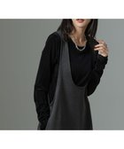 【ナノ ユニバース/nano universe】のシアーベロアロングTシャツ ブラック|ID: prp329100004650255 ipo3291000000033594509