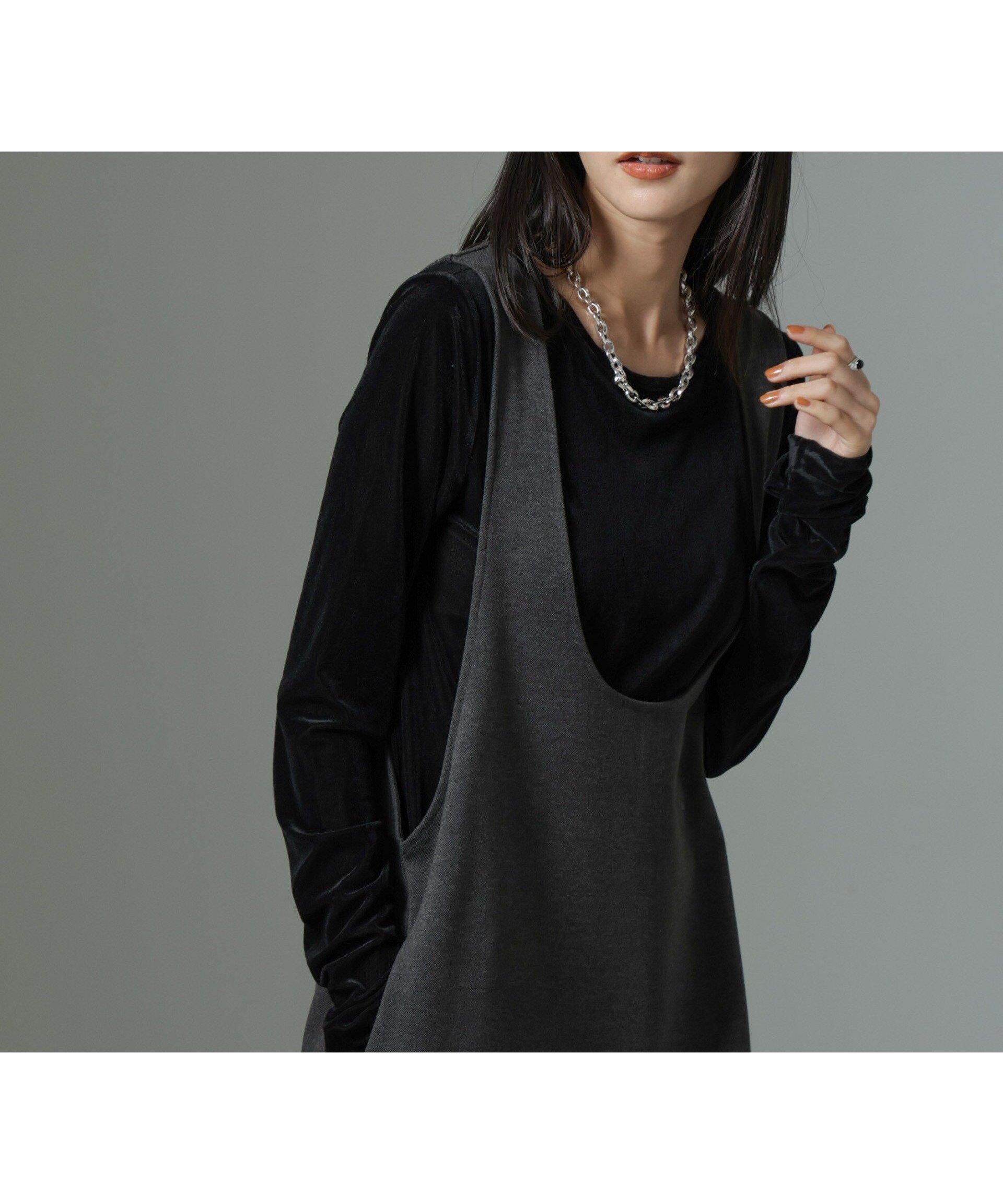 【ナノ ユニバース/nano universe】のシアーベロアロングTシャツ インテリア・キッズ・メンズ・レディースファッション・服の通販 founy(ファニー) 　ファッション　Fashion　レディースファッション　Fashion for Women　トップス・カットソー　Cut & Sew Tops　シャツ・ブラウス・オフィスカジュアル　Elegant Blouses & Button-Ups　ロングTシャツ・Tシャツ　Longline T-Shirts & Tees　ベロアトップス　Velour Tops / Velvet-Look Items　イエロー　Yellow　インナー　Innerwear　エレガント 上品　Elegant　カットソー　Cut and Sewn Top　シアー　Sheer, See-Through　ジャケット　Jacket, Outerwear　デニム　Denim, Jeans Material　トレンド　Trend, Trending Now　ベロア　Velour, Soft Velvet　A/W・秋冬　Autumn/Winter　おすすめ　Recommended / Our Picks　2025年　2025　2025春夏・S/S　Spring/Summer 2025 SS25　ブラック|ID: prp329100004650255 ipo3291000000033594509