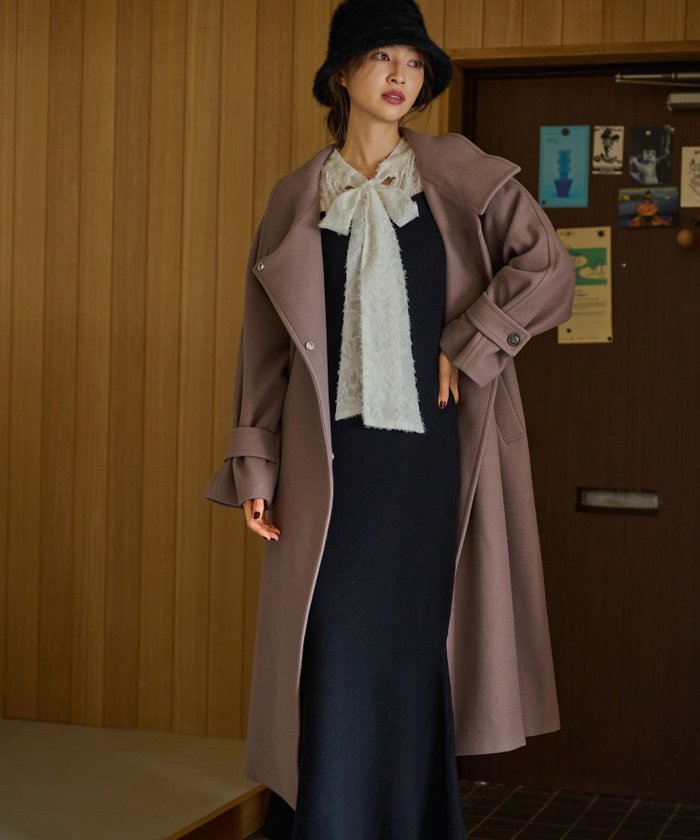 【ミスティ ウーマン/mysty woman】の【古畑星夏さん着用アイテム】スタンドネックロングコート インテリア・キッズ・メンズ・レディースファッション・服の通販 founy(ファニー) https://founy.com/ ファッションモデル・俳優・女優 Models 女性 Women 古畑星夏 Furuhata Seika ファッション Fashion レディースファッション Fashion for Women アウター Coat / Outerwear Collection コート・ロングコート・ピーコート Long Coats, Peacoats & More スタンド Stand Collar, Upright Stand スリーブ Sleeve, Long Sleeve / Short Sleeve チェスター Chester, Chester Coat チェスターコート Chester Coat, Long Coat トレンド Trend, Trending Now ベーシック Basic, Essential ビジネス 仕事 通勤 Business / Work / Commuting 夏 Summer |ID: prp329100004650262 ipo3291000000033594696
