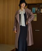 【ミスティ ウーマン/mysty woman】の【古畑星夏さん着用アイテム】スタンドネックロングコート モカ57|ID: prp329100004650262 ipo3291000000033594700