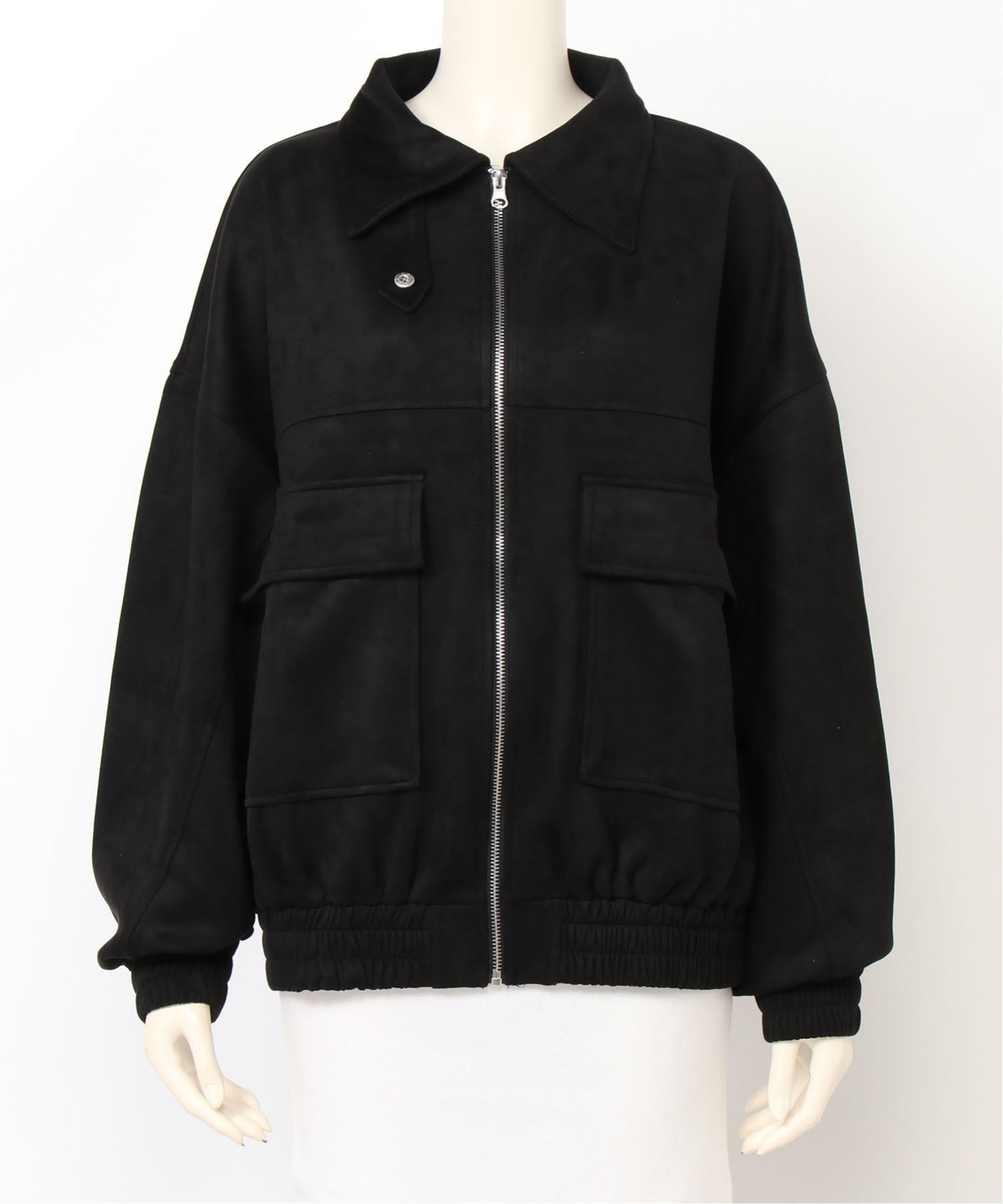 【リラクロ/relaclo】のmitis/スエードポンチフライトジャケット インテリア・キッズ・メンズ・レディースファッション・服の通販 founy(ファニー) 　ファッション　Fashion　レディースファッション　Fashion for Women　アウター　Coat / Outerwear Collection　レディースジャケット・軽アウター　Jackets　ジャケット　Jacket, Outerwear　ストレッチ　Stretch, Stretchy Fabric　フォルム　Silhouette, Form　A/W・秋冬　Autumn/Winter　ブラック|ID: prp329100004650266 ipo3291000000033594787