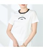 【ノーリーズ/NOLLEY'S】のシルケット天竺衿配色ロゴTシャツ ホワイト|ID: prp329100004650288 ipo3291000000033595335