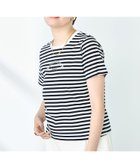 【ノーリーズ/NOLLEY'S】のシルケット天竺衿配色ロゴTシャツ ブラック系その他|ID: prp329100004650288 ipo3291000000033595339