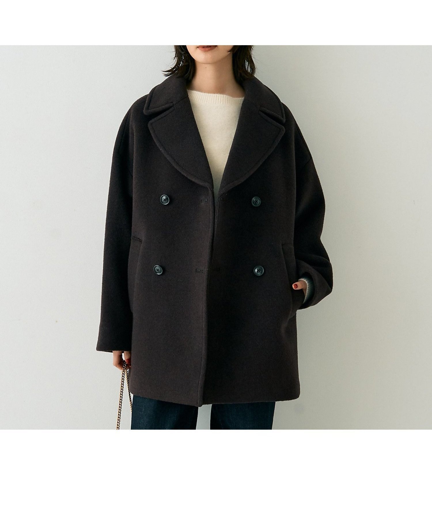 【ルージュヴィフラクレ/Rouge vif la cle】の【TICCA/ティッカ】ピーコート 人気、トレンドファッション・服の通販 founy(ファニー) 　ファッション　Fashion　レディースファッション　Fashion for Women　アウター　Coat / Outerwear Collection　コート・ロングコート・ピーコート　Long Coats, Peacoats & More　エレガント 上品　Elegant　スタンド　Stand Collar, Upright Stand　スニーカー　Sneakers, Trainers　スラックス　Slacks, Dress Pants　デニム　Denim, Jeans Material　なめらか　Smooth, Silky Texture　バランス　Balance, Style Balance　ビッグ　Big, Oversized　フェミニン　Feminine, Girly　ベーシック　Basic, Essential　ポケット　Pocket, Pocket Detail　マフラー　Scarf, Muffler　ロング　Long, Long-Length　ワーク　Workwear, Utility Style　A/W・秋冬　Autumn/Winter　おすすめ　Recommended / Our Picks　ビジネス 仕事 通勤　Business / Work / Commuting　 other-1|ID: prp329100004650305 ipo3291000000033595728