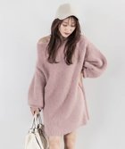 【ランダ/RANDA】の【選べる丈感】ルーズフィットミニニットワンピース PINK|ID: prp329100004650313 ipo3291000000033595796