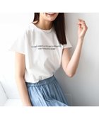 【エムケイ ミッシェルクラン/MK MICHEL KLEIN】のフレンチスリーブロゴTシャツ/接触冷感/洗える ホワイト|ID: prp329100004650314 ipo3291000000033595805