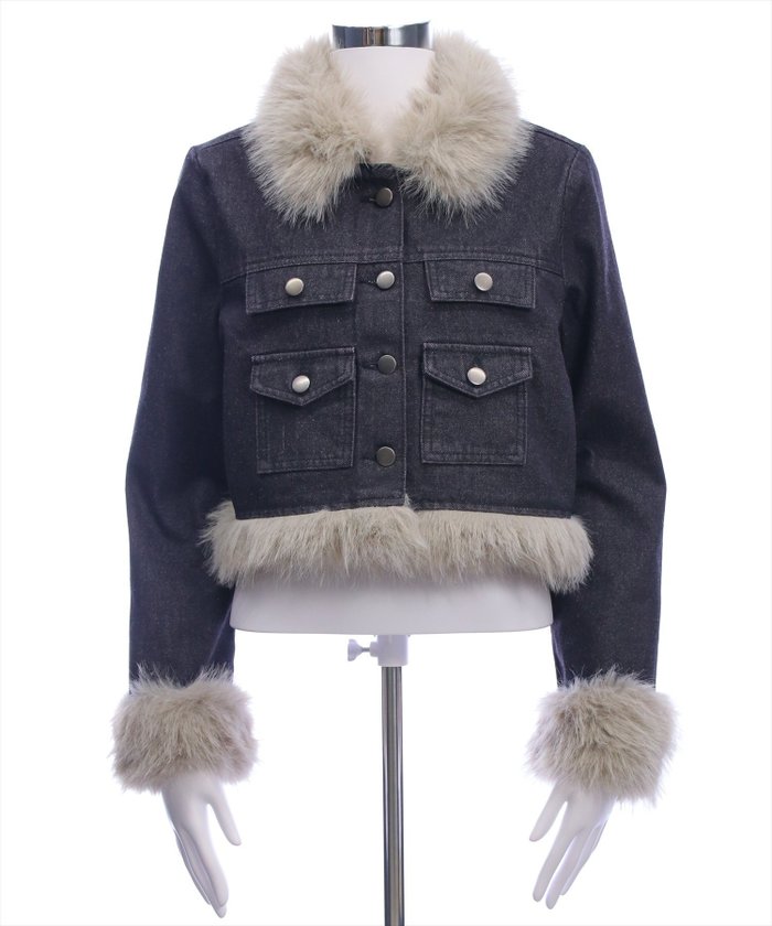 【クリア/clear】のデニムファージャケット(セット可) インテリア・キッズ・メンズ・レディースファッション・服の通販 founy(ファニー) https://founy.com/ ファッション Fashion レディースファッション Fashion for Women アウター Coat / Outerwear Collection レディースジャケット・軽アウター Jackets おすすめ Recommended / Our Picks カーゴパンツ Cargo Pants, Utility Pants クロップド Cropped, Short Length コンパクト Compact, Small Size ショート Short, Short Length ジャケット Jacket, Outerwear デニム Denim, Jeans Material バランス Balance, Style Balance ボトム Bottoms, Lower Wear ミニスカート Mini Skirt, Short Skirt リブニット Rib Knit, Ribbed Knit |ID: prp329100004650329 ipo3291000000033595911