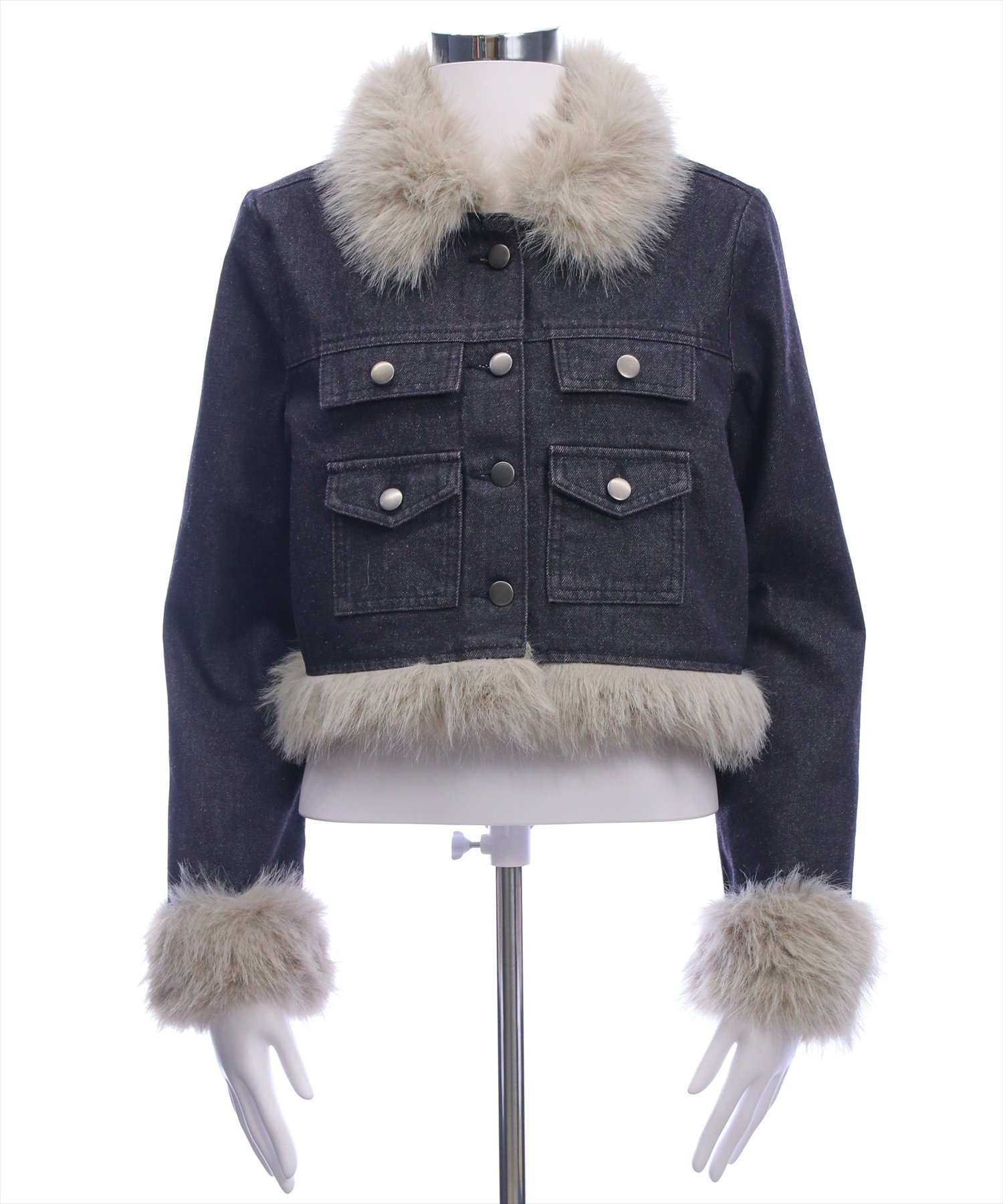 【クリア/clear】のデニムファージャケット(セット可) インテリア・キッズ・メンズ・レディースファッション・服の通販 founy(ファニー) 　ファッション　Fashion　レディースファッション　Fashion for Women　アウター　Coat / Outerwear Collection　レディースジャケット・軽アウター　Jackets　おすすめ　Recommended / Our Picks　カーゴパンツ　Cargo Pants, Utility Pants　クロップド　Cropped, Short Length　コンパクト　Compact, Small Size　ショート　Short, Short Length　ジャケット　Jacket, Outerwear　デニム　Denim, Jeans Material　バランス　Balance, Style Balance　ボトム　Bottoms, Lower Wear　ミニスカート　Mini Skirt, Short Skirt　リブニット　Rib Knit, Ribbed Knit　BK|ID: prp329100004650329 ipo3291000000033595913