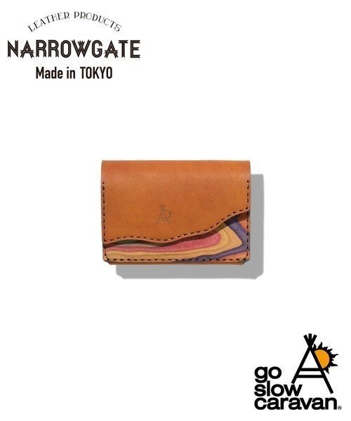 【ゴースローキャラバン/go slow caravan】の【GSC別注】NARROW GATE×GSC カードケース インテリア・キッズ・メンズ・レディースファッション・服の通販 founy(ファニー) 　ファッション　Fashion　レディースファッション　Fashion for Women　カードケース/名刺入れ　Card Holders & Business Cases　フラップ　Flap, Flap Pocket　別注　Limited Edition, Custom Order　レインボー|ID: prp329100004650348 ipo3291000000033596132