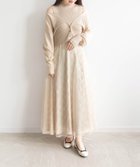 【ランダ/RANDA】のチュールドッキングボレロワンピース BEIGE|ID: prp329100004650366 ipo3291000000033596305