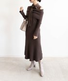 【ランダ/RANDA】のオフショルドッキングニットワンピース BROWN|ID: prp329100004650368 ipo3291000000033596327