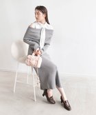 【ランダ/RANDA】のオフショルドッキングニットワンピース GRAY|ID: prp329100004650368 ipo3291000000033596330
