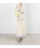【ランダ/RANDA】の【選べる丈感】レースドッキングフロント釦ニットワンピース WHITE|ID: prp329100004650385 ipo3291000000033596462