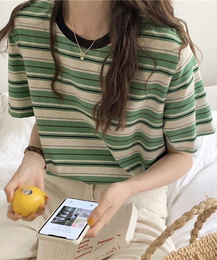 【ミニミニストア/miniministore】のマルチボーダーTシャツ 半袖カットソー夏 インテリア・キッズ・メンズ・レディースファッション・服の通販 founy(ファニー) https://founy.com/ ファッション Fashion レディースファッション Fashion for Women トップス・カットソー Cut & Sew Tops シャツ・ブラウス・オフィスカジュアル Elegant Blouses & Button-Ups ロングTシャツ・Tシャツ Longline T-Shirts & Tees カットソー・ベーシックTシャツ Cut-and-Sewn Tops / Stretch Tees & Basics カットソー Cut and Sewn Top デニム Denim, Jeans Material トレンド Trend, Trending Now ボーダー Border, Stripe リラックス Relax, Relaxed Fit ワイド Wide, Wide Fit 半袖 Short Sleeve, Half Sleeve 夏 Summer |ID: prp329100004650398 ipo3291000000033596503