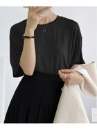 【ミニミニストア/miniministore】の半袖 カットソー 無地レディースカジュアル ブラック|ID: prp329100004650427 ipo3291000000033596646
