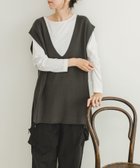 【アイテムズアーバンリサーチ/ITEMS URBAN RESEARCH】のロングTシャツ*ニットベストセット CHA|ID: prp329100004650435 ipo3291000000033596687