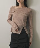 【センスオブプレイス/SENSE OF PLACE by URBAN RESEARCH】のアシメデコルテシアートップ 人気、トレンドファッション・服の通販 founy(ファニー) ファッション Fashion レディースファッション Fashion for Women デコルテ Décolleté, Neckline 夏 Summer thumbnail BROWN|ID: prp329100004650480 ipo3291000000033597017