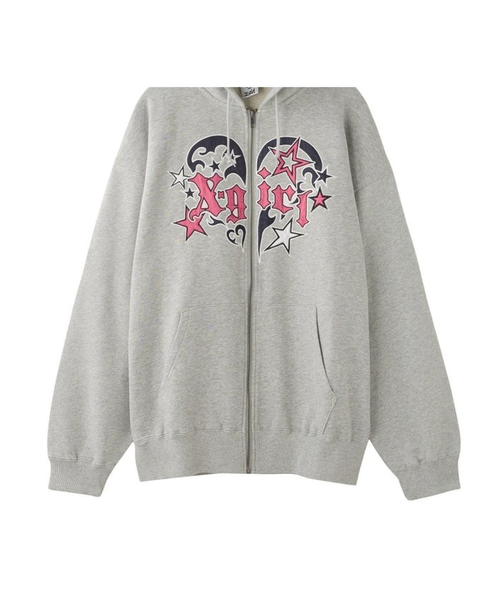 【エックスガール/X-girl】のTRIBAL HEART ZIP UP SWEAT HOODIE X-girl インテリア・キッズ・メンズ・レディースファッション・服の通販 founy(ファニー) https://founy.com/ ファッション Fashion レディースファッション Fashion for Women トップス・カットソー Cut & Sew Tops レディースパーカー・カジュアルフーディー Casual Hoodies & Sweatshirts スウェット・クルーネックトップス Sweatshirts & Crewnecks / Relaxed Fit Sweat Tops おすすめ Recommended / Our Picks カーゴパンツ Cargo Pants, Utility Pants コンパクト Compact, Small Size サテン Satin, Glossy Fabric スウェット / スエット Sweatshirt, Sweatwear デニム Denim, Jeans Material パッチ Patch, Appliqué ロング Long, Long-Length 今季 This Season, Current Season 定番 Standard, Basic Item 旅行 Travel A/W・秋冬 Autumn/Winter 長袖 Long Sleeve, Full Sleeve |ID: prp329100004650489 ipo3291000000033597120