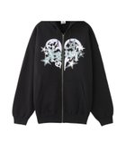 【エックスガール/X-girl】のTRIBAL HEART ZIP UP SWEAT HOODIE X-girl 人気、トレンドファッション・服の通販 founy(ファニー) ファッション Fashion レディースファッション Fashion for Women トップス・カットソー Cut & Sew Tops レディースパーカー・カジュアルフーディー Casual Hoodies & Sweatshirts スウェット・クルーネックトップス Sweatshirts & Crewnecks / Relaxed Fit Sweat Tops おすすめ Recommended / Our Picks カーゴパンツ Cargo Pants, Utility Pants コンパクト Compact, Small Size サテン Satin, Glossy Fabric スウェット / スエット Sweatshirt, Sweatwear デニム Denim, Jeans Material パッチ Patch, Appliqué ロング Long, Long-Length 今季 This Season, Current Season 定番 Standard, Basic Item 旅行 Travel A/W・秋冬 Autumn/Winter 長袖 Long Sleeve, Full Sleeve thumbnail BLACK|ID: prp329100004650489 ipo3291000000033597123
