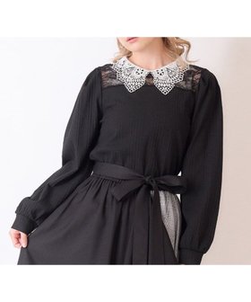 【アクシーズファム/axes femme】のレース襟ビスチェ切替プルオーバー 人気、トレンドファッション・服の通販 founy(ファニー) ファッション Fashion レディースファッション Fashion for Women トップス・カットソー Cut & Sew Tops カジュアルプルオーバー・ニットトップス Pullovers & Knit Tops / Casual Pullovers ビスチェ Bustiers & Corset Tops / Layered Bustier Style おすすめ Recommended / Our Picks シンプル Simple, Minimal パール Pearl, Pearl Accent ビジュー Bijou, Jewel-like Accent ビスチェ Bustier, Corset Top フェミニン Feminine, Girly ボトム Bottoms, Lower Wear ヨーク Yoke, Yoke Design レース Lace, Lace Fabric ロング Long, Long-Length エレガント 上品 Elegant 切替 Switching, Contrast Panel |ID:prp329100004650511
