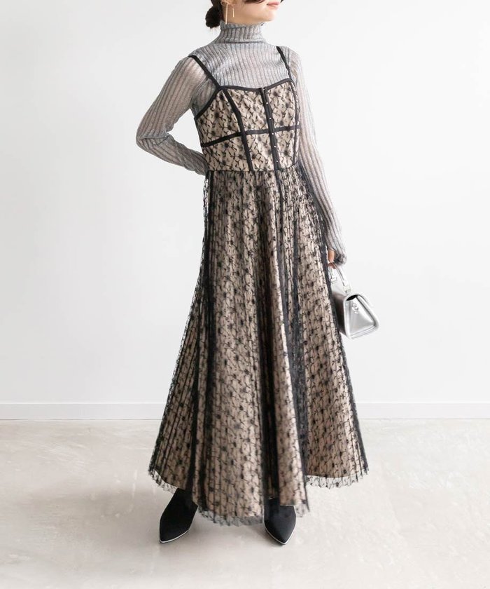 【ランダ/RANDA】のコルセットライクレースキャミワンピース インテリア・キッズ・メンズ・レディースファッション・服の通販 founy(ファニー) https://founy.com/ ファッション Fashion レディースファッション Fashion for Women ワンピース Dresses キャミソールワンピース Camisole Dresses インナー Innerwear キャミソール Camisole, Spaghetti Strap Top キャミワンピース Cami Dress, Slip Dress クラシカル Classical, Vintage-Inspired シンプル Simple, Minimal ダウン Down, Puffer パイピング Piping, Trim Design プリーツ Pleats, Pleated レース Lace, Lace Fabric エレガント 上品 Elegant |ID: prp329100004650522 ipo3291000000033597603