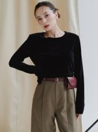 【アニュアンス/anuans】のベロアクロップドカットトップス 人気、トレンドファッション・服の通販 founy(ファニー) ファッション Fashion レディースファッション Fashion for Women トップス・カットソー Cut & Sew Tops ベロアトップス Velour Tops / Velvet-Look Items クロップド Cropped, Short Length ストレッチ Stretch, Stretchy Fabric ベロア Velour, Soft Velvet thumbnail BLACK|ID: prp329100004650579 ipo3291000000033598713