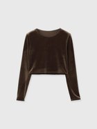 【アニュアンス/anuans】のベロアクロップドカットトップス 人気、トレンドファッション・服の通販 founy(ファニー) ファッション Fashion レディースファッション Fashion for Women トップス・カットソー Cut & Sew Tops ベロアトップス Velour Tops / Velvet-Look Items クロップド Cropped, Short Length ストレッチ Stretch, Stretchy Fabric ベロア Velour, Soft Velvet thumbnail BROWN|ID: prp329100004650579 ipo3291000000033598717