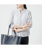 【ニューヨーカー/NEWYORKER】のコットン和紙ボイル ストライプ 7分袖シャツ 人気、トレンドファッション・服の通販 founy(ファニー) ファッション Fashion レディースファッション Fashion for Women トップス・カットソー Cut & Sew Tops シャツ・ブラウス・オフィスカジュアル Elegant Blouses & Button-Ups 春 Spring スキッパー Skipper, Open Collar ストライプ Stripe, Striped Pattern バランス Balance, Style Balance ミックス Mix, Mixed Style ラウンド Round, Round Neck S/S・春夏 SS, Spring/Summer, Warm Season おすすめ Recommended / Our Picks 夏 Summer thumbnail ブルー|ID: prp329100004650620 ipo3291000000033599381