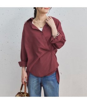 【ドゥ アルシーヴ/Doux archives】のカシュクールシャツ 人気、トレンドファッション・服の通販 founy(ファニー) ファッション Fashion レディースファッション Fashion for Women トップス・カットソー Cut & Sew Tops シャツ・ブラウス・オフィスカジュアル Elegant Blouses & Button-Ups カシュクール Wrap Design シンプル Simple, Minimal 人気 Popular, Best Seller 夏 Summer 秋 Autumn |ID:prp329100004650630