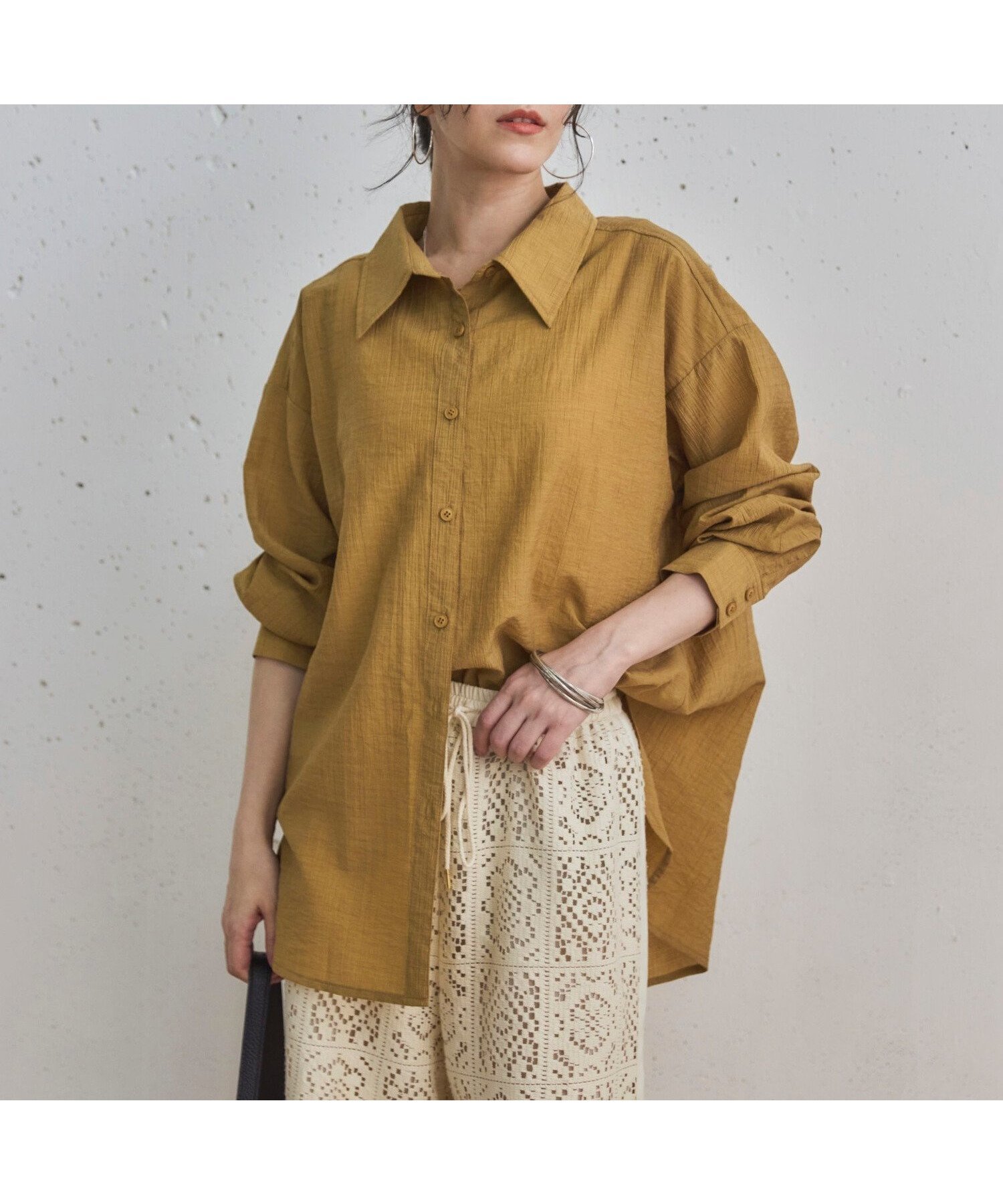 【ドゥ アルシーヴ/Doux archives】のカシュクールシャツ インテリア・キッズ・メンズ・レディースファッション・服の通販 founy(ファニー) 　ファッション　Fashion　レディースファッション　Fashion for Women　トップス・カットソー　Cut & Sew Tops　シャツ・ブラウス・オフィスカジュアル　Elegant Blouses & Button-Ups　カシュクール　Wrap Design　シンプル　Simple, Minimal　人気　Popular, Best Seller　夏　Summer　秋　Autumn　CAMEL|ID: prp329100004650630 ipo3291000000033599554