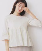 【インデックス/INDEX】のドッキングペプラムトップス【洗濯機洗い可】 人気、トレンドファッション・服の通販 founy(ファニー) ファッション Fashion レディースファッション Fashion for Women トップス・カットソー Cut & Sew Tops シンプル Simple, Minimal ストレッチ Stretch, Stretchy Fabric スリーブ Sleeve, Long Sleeve / Short Sleeve ドッキング Docking, Mixed Material パール Pearl, Pearl Accent ペプラム Peplum, Flared Hem ラップ Wrap, Wrap Design thumbnail オフホワイト|ID: prp329100004650651 ipo3291000000033599746