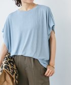 【ルクールブラン/le.coeur blanc】の《WEB限定アイテム》ランダムリブショルダータックプルオーバー サックス|ID: prp329100004650663 ipo3291000000033599874