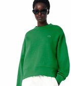 【ラコステ/LACOSTE】のクロップド丈 オーバーサイズクルーネックスウェット トレーナー 人気、トレンドファッション・服の通販 founy(ファニー) ファッション Fashion レディースファッション Fashion for Women トップス・カットソー Cut & Sew Tops レディースパーカー・カジュアルフーディー Casual Hoodies & Sweatshirts スウェット・クルーネックトップス Sweatshirts & Crewnecks / Relaxed Fit Sweat Tops クロップド Cropped, Short Length シンプル Simple, Minimal スウェット / スエット Sweatshirt, Sweatwear セットアップ Set-Up, Coordinated Outfit トレーナー Sweatshirt, Trainer ラバー Rubber, Rubber Sole ワイド Wide, Wide Fit thumbnail グリーン|ID: prp329100004650666 ipo3291000000033599902