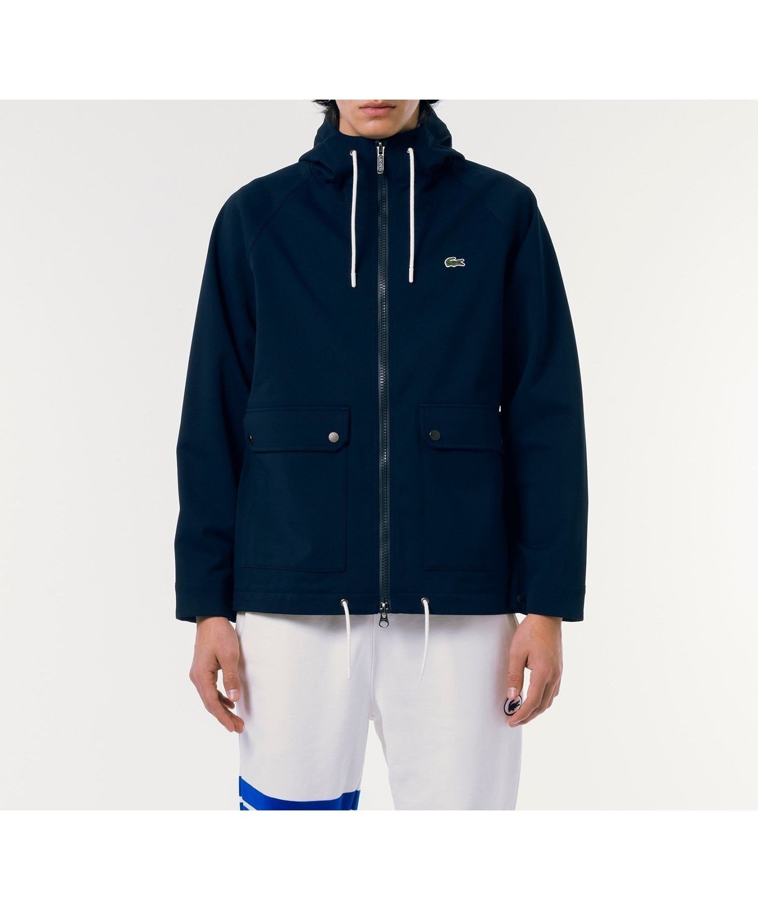 【ラコステ/LACOSTE / MEN】の透湿・防風・防水マリンパーカ インテリア・キッズ・メンズ・レディースファッション・服の通販 founy(ファニー) 　ファッション　Fashion　メンズファッション　Fashion for Men　クラシック　Classic, Timeless Style　ジャケット　Jacket, Outerwear　フラップ　Flap, Flap Pocket　メンズ　Men's, Menswear　人気　Popular, Best Seller　鹿の子　Piqué, Kanoko Fabric　ネイビー|ID: prp329100004650786 ipo3291000000033600960