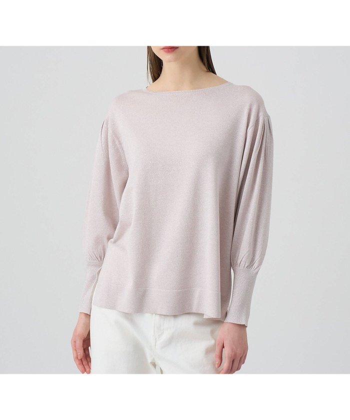 【アナイ/ANAYI】のLUREX ボリュームスリーブ プルオーバー インテリア・キッズ・メンズ・レディースファッション・服の通販 founy(ファニー) https://founy.com/ ファッション Fashion レディースファッション Fashion for Women トップス・カットソー Cut & Sew Tops カジュアルプルオーバー・ニットトップス Pullovers & Knit Tops / Casual Pullovers ボリューム袖・フリルスリーブブラウス Voluminous & Ruffle Sleeves / Puffy Sleeve Tops イタリア Italy インナー Innerwear 春 Spring シルバー Silver, Metallic Silver スマート Smart, Elegant スリット Slit, Slit Detail スリーブ Sleeve, Long Sleeve / Short Sleeve S/S・春夏 SS, Spring/Summer, Warm Season 再入荷 Restock / Back in Stock 夏 Summer |ID: prp329100004650795 ipo3291000000033601062