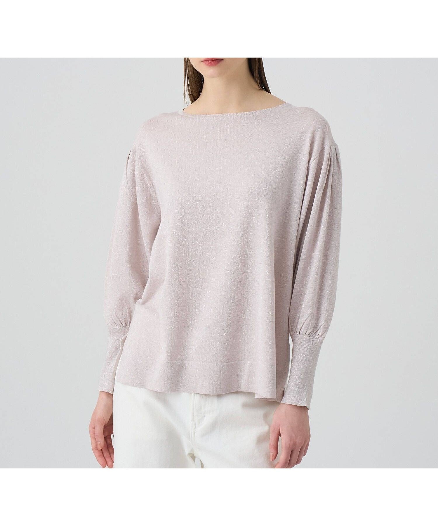 【アナイ/ANAYI】のLUREX ボリュームスリーブ プルオーバー インテリア・キッズ・メンズ・レディースファッション・服の通販 founy(ファニー) 　ファッション　Fashion　レディースファッション　Fashion for Women　トップス・カットソー　Cut & Sew Tops　カジュアルプルオーバー・ニットトップス　Pullovers & Knit Tops / Casual Pullovers　ボリューム袖・フリルスリーブブラウス　Voluminous & Ruffle Sleeves / Puffy Sleeve Tops　イタリア　Italy　インナー　Innerwear　春　Spring　シルバー　Silver, Metallic Silver　スマート　Smart, Elegant　スリット　Slit, Slit Detail　スリーブ　Sleeve, Long Sleeve / Short Sleeve　S/S・春夏　SS, Spring/Summer, Warm Season　再入荷　Restock / Back in Stock　夏　Summer　pink|ID: prp329100004650795 ipo3291000000033601063