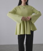 【アダム エ ロペ/ADAM ET ROPE'】の【サステナブル】・【定番人気】ペプラムコンビニットプルオーバー 人気、トレンドファッション・服の通販 founy(ファニー) ファッション Fashion レディースファッション Fashion for Women トップス・カットソー Cut & Sew Tops ニット Knit Tops & Sweaters カジュアルプルオーバー・ニットトップス Pullovers & Knit Tops / Casual Pullovers オケージョン Occasion Wear コンパクト Compact, Small Size ストレッチ Stretch, Stretchy Fabric スラックス Slacks, Dress Pants スリーブ Sleeve, Long Sleeve / Short Sleeve ツイル Twist, Twisted Detail デニム Denim, Jeans Material ドッキング Docking, Mixed Material 定番 Standard, Basic Item 人気 Popular, Best Seller フレア Flare, Flared ペプラム Peplum, Flared Hem ポケット Pocket, Pocket Detail ワイド Wide, Wide Fit A/W・秋冬 Autumn/Winter おすすめ Recommended / Our Picks 2025年 2025 2025春夏・S/S Spring/Summer 2025 SS25 2026年 2026 thumbnail ライトグリーン(33)|ID: prp329100004650821 ipo3291000000034811379