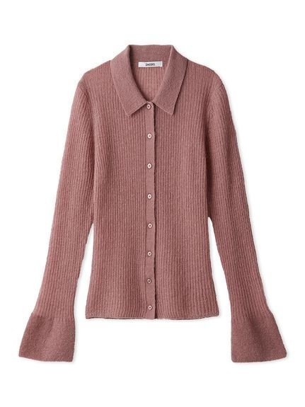 【スナイデル/SNIDEL】のシアーモヘヤポロニット インテリア・キッズ・メンズ・レディースファッション・服の通販 founy(ファニー) 　ファッション　Fashion　レディースファッション　Fashion for Women　トップス・カットソー　Cut & Sew Tops　ニット　Knit Tops & Sweaters　ウェーブ　Wavy Pattern　クラシカル　Classical, Vintage-Inspired　今季　This Season, Current Season　シアー　Sheer, See-Through　定番　Standard, Basic Item　フィット　Fit, Slim Fit　フレア　Flare, Flared　ボトム　Bottoms, Lower Wear　ロング　Long, Long-Length　冬　Winter / This Winter　おすすめ　Recommended / Our Picks　夏　Summer　PNK[066]|ID: prp329100004651156 ipo3291000000033605856