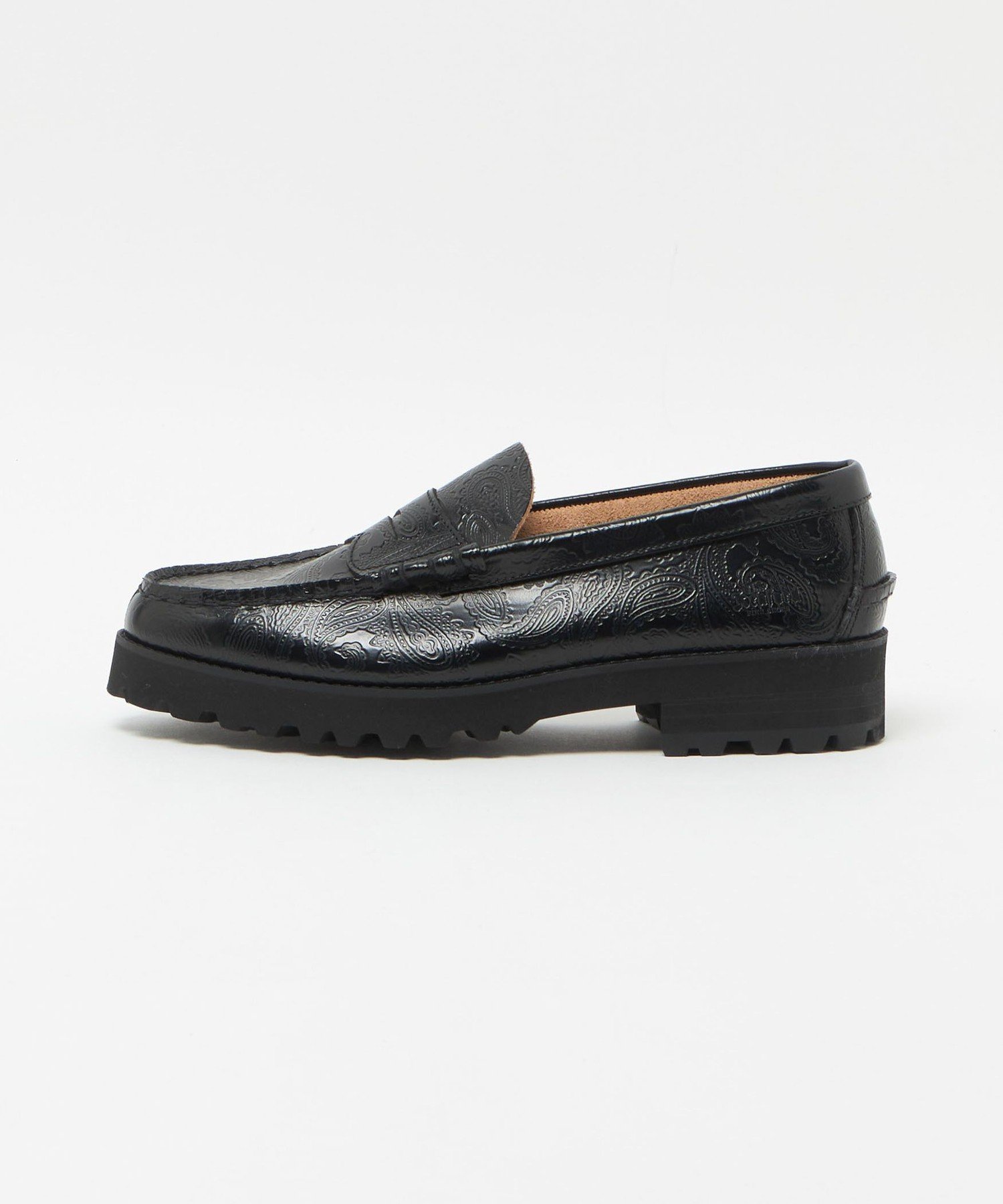 【ビューティ&ユース ユナイテッドアローズ/BEAUTY&YOUTH / UNITED ARROWS / MEN】のThe Kenford Fineshoes ペイズリー ローファー インテリア・キッズ・メンズ・レディースファッション・服の通販 founy(ファニー) 　ファッション　Fashion　メンズファッション　Fashion for Men　シューズ・靴　Shoes　シューズ　Shoes, Footwear　スラックス　Slacks, Dress Pants　バランス　Balance, Style Balance　ペイズリー　Paisley, Ethnic Pattern　ワイド　Wide, Wide Fit　日本製　Made In Japan　エレガント 上品　Elegant　BLACK|ID: prp329100004651196 ipo3291000000033606652