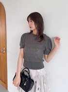 【スナイデル/SNIDEL】のシアーモヘヤパフスリニットプルオーバー GRY[006]|ID:prp329100004651253
