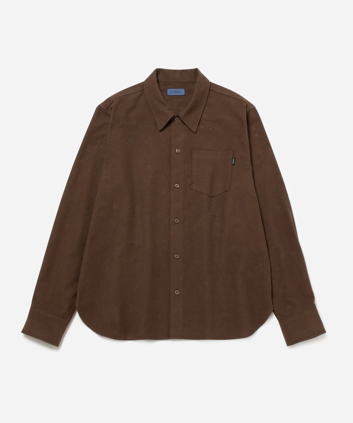 【サタデイズ ニューヨークシティ/SATURDAYS NYC】のBROOME FLANNEL LONG SLEEVE SHIRT インテリア・キッズ・メンズ・レディースファッション・服の通販 founy(ファニー) https://founy.com/ ファッション Fashion レディースファッション Fashion for Women トップス・カットソー Cut & Sew Tops シャツ・ブラウス・オフィスカジュアル Elegant Blouses & Button-Ups スタンダード Standard, Basic フィット Fit, Slim Fit ポケット Pocket, Pocket Detail 軽量 Lightweight, Ultra Light |ID: prp329100004651267 ipo3291000000033607434