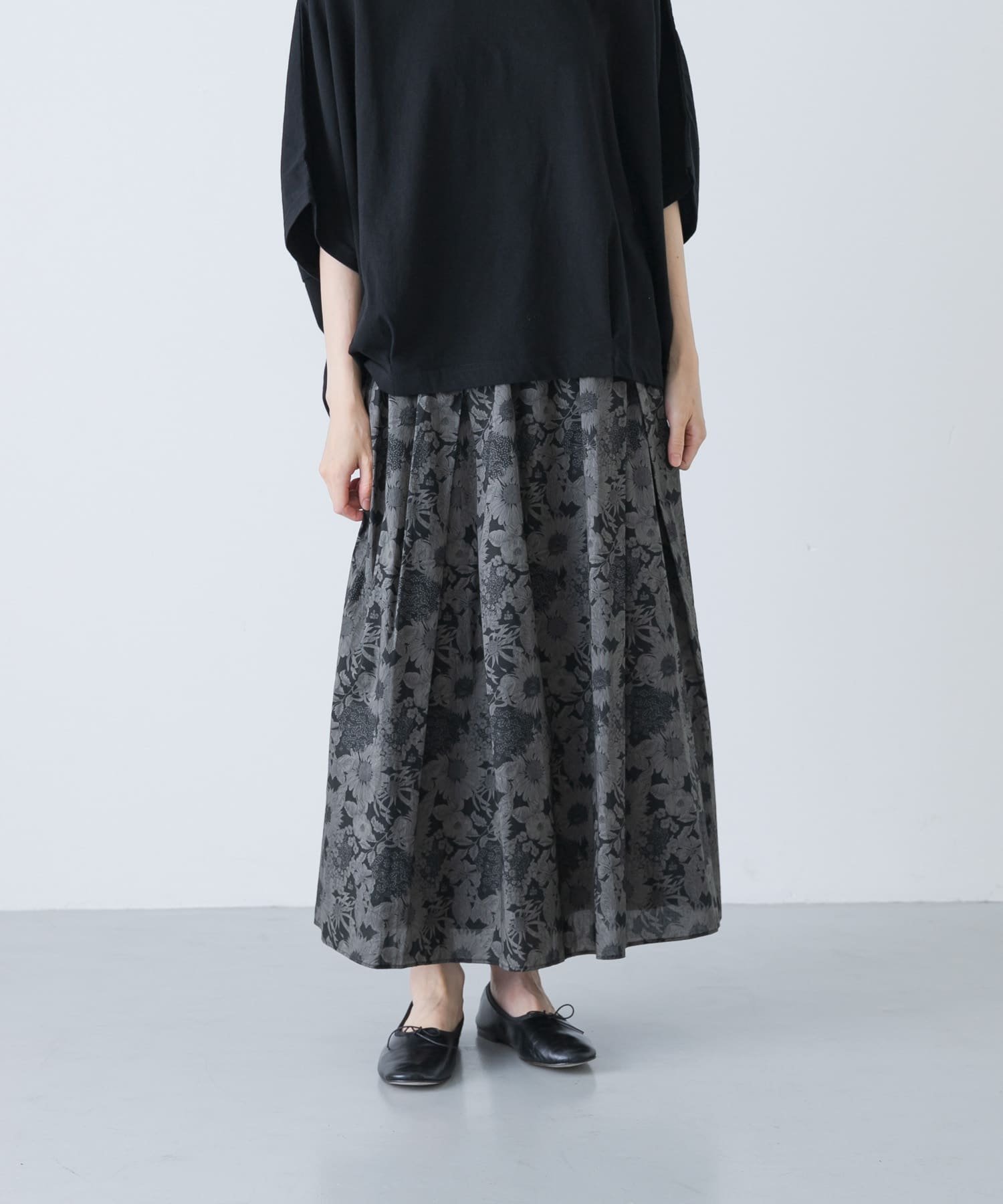 【かぐれ/kagure / URBAN RESEARCH】のリバティプリントスカート インテリア・キッズ・メンズ・レディースファッション・服の通販 founy(ファニー) 　ファッション　Fashion　レディースファッション　Fashion for Women　スカート　Skirts　グレー系その他|ID: prp329100004651291 ipo3291000000033644475
