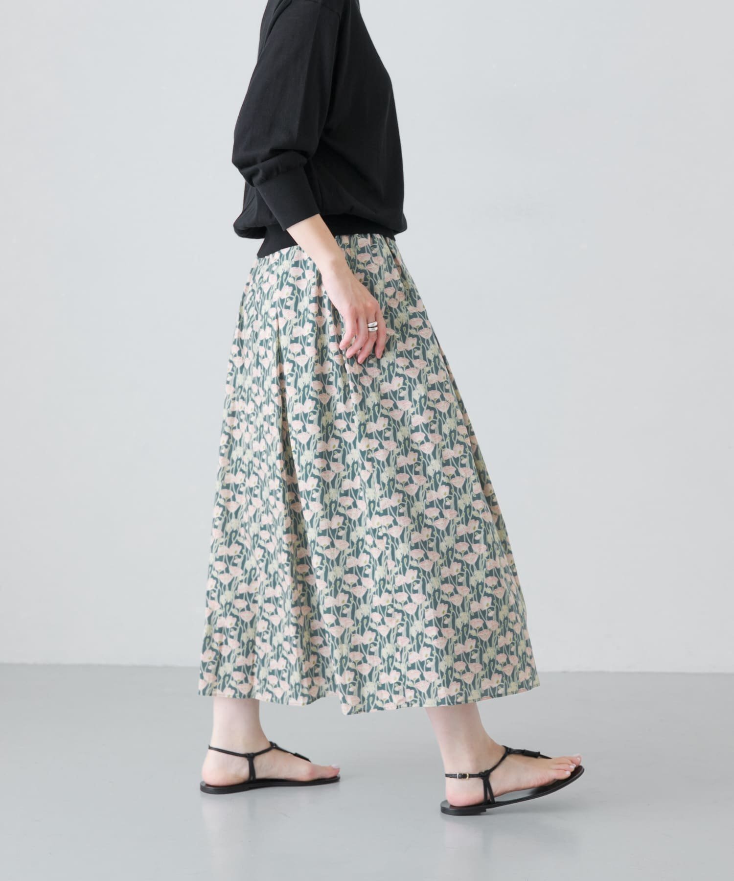 【かぐれ/kagure / URBAN RESEARCH】のリバティプリントスカート インテリア・キッズ・メンズ・レディースファッション・服の通販 founy(ファニー) 　ファッション　Fashion　レディースファッション　Fashion for Women　スカート　Skirts　グリーン系その他|ID: prp329100004651291 ipo3291000000033644478