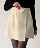 【ジュノア/JUNOAH】のインナーパンツ付きラップデザインミニスカート アイボリー|ID: prp329100004651342 ipo3291000000033607943