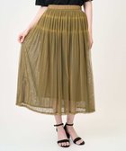【その他のブランド/Other】のセットアップ対応 プリーツチュールスカート カーキブラウン×ネイビー|ID: prp329100004651494 ipo3291000000033608945
