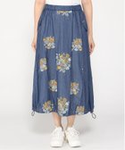 【スーパーハッカ/SUPER HAKKA】のデニム/ツイル ブロッサムクラスタ刺繍バルーンスカート 人気、トレンドファッション・服の通販 founy(ファニー) ファッション Fashion レディースファッション Fashion for Women スカート Skirts ツイル Twist, Twisted Detail デニム Denim, Jeans Material バルーン Balloon, Balloon Silhouette フォルム Silhouette, Form フラップ Flap, Flap Pocket ローズ Rose, Rose Motif thumbnail ネイビー|ID: prp329100004651501 ipo3291000000033609029