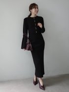 【アニュアンス/anuans】のカットジョーゼットタイトスカート 人気、トレンドファッション・服の通販 founy(ファニー) ファッション Fashion レディースファッション Fashion for Women スカート Skirts ジョーゼット Georgette, Semi-Sheer Fabric ストレッチ Stretch, Stretchy Fabric thumbnail BLACK|ID: prp329100004651505 ipo3291000000033609122